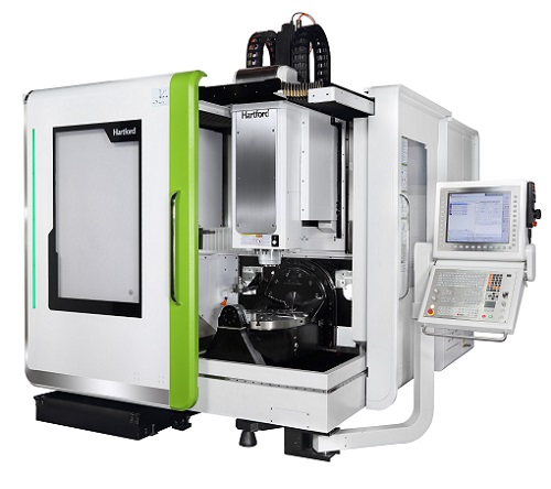 五軸立式加工中心機是一種數控機床，它的主要特點如下